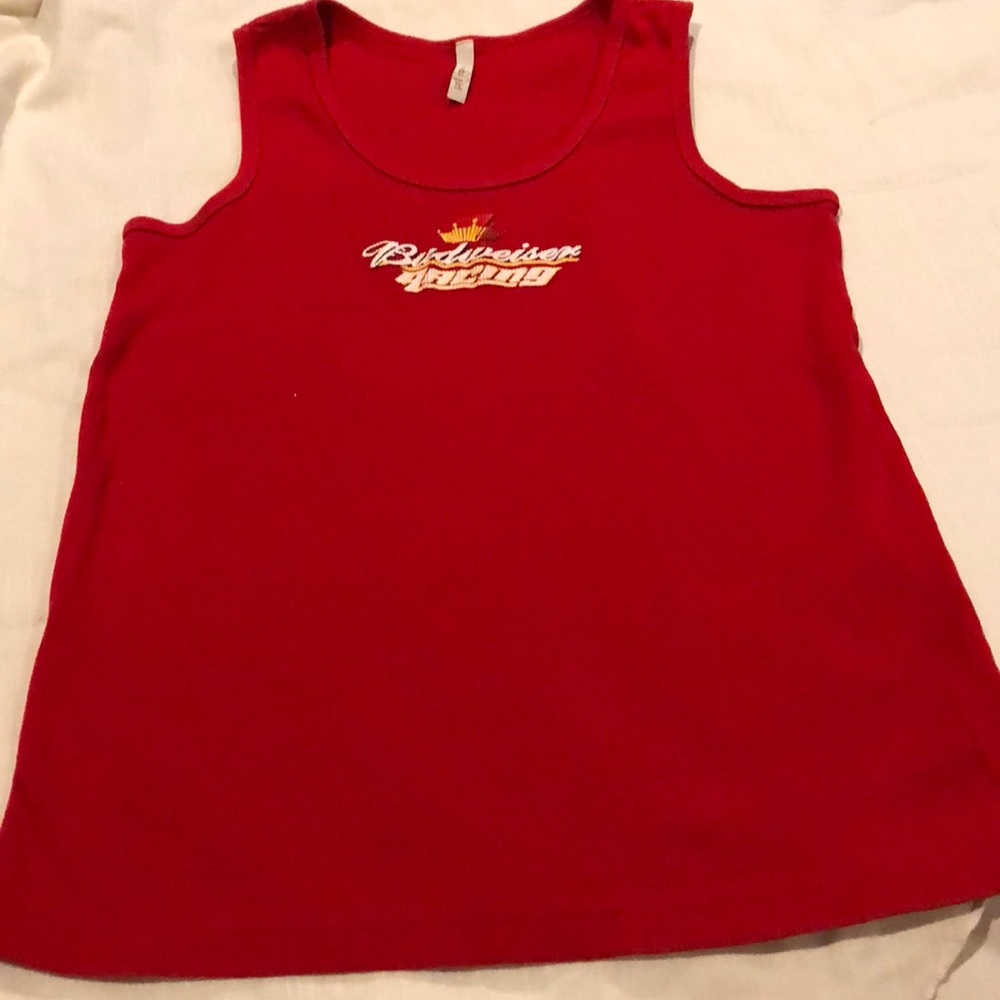 Red Budweiser Racing Woman’s Tank Top